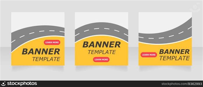Car sharing agency promotional web banner design template. Vector flyer with text space. Advertising placard with customized copyspace. Printable poster for advertising. Verdana, Tahoma fonts used. Car sharing agency promotional web banner design template