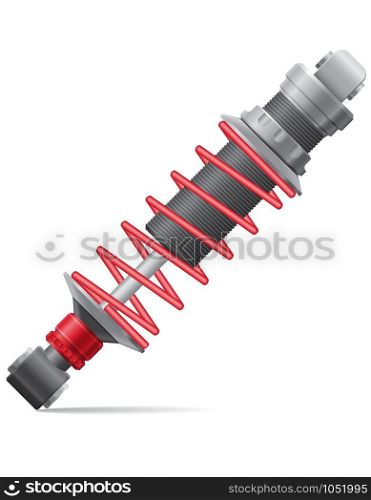 car shock absorber vector illustration isolated on white background