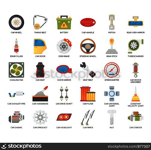 Car Sparepart , Thin Line and Pixel Perfect Icons