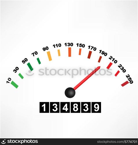 Car speedometer
