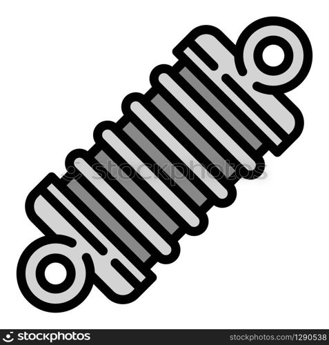 Car spring icon. Outline car spring vector icon for web design isolated on white background. Car spring icon, outline style