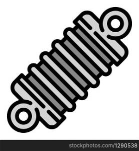 Car spring icon. Outline car spring vector icon for web design isolated on white background. Car spring icon, outline style