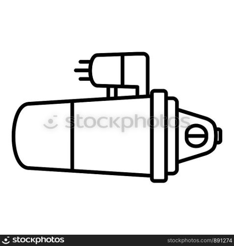 Car starter icon. Outline car starter vector icon for web design isolated on white background. Car starter icon, outline style
