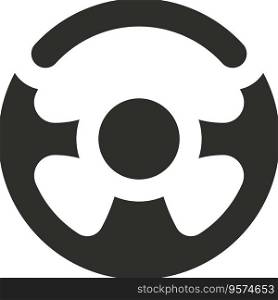 Car steering icon vector image