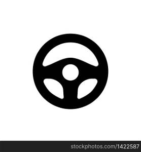 Car steering wheel icon on an isolated white background. EPS 10 vector.. Car steering wheel icon on an isolated white background. EPS 10 vector