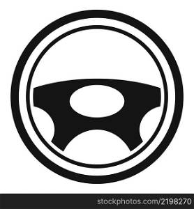 Car steering wheel icon simple vector. Auto sport. Drive steer. Car steering wheel icon simple vector. Auto sport