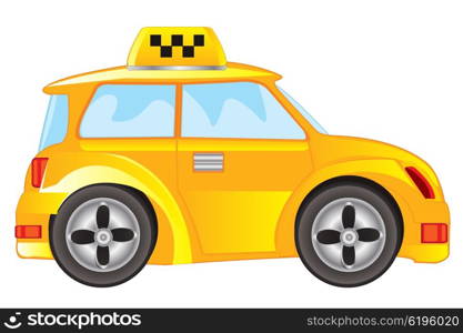 Car taxi on white background. Car taxi for transportation passenger on white background
