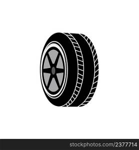 car tires icon logo vector design template
