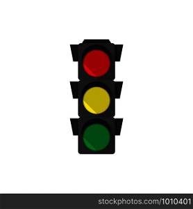 car traffic light in flat style with shadow. car traffic light in flat with shadow