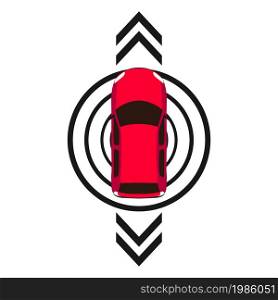Car traffic transport style top view. Street city element isolated. Vector icon multicolor vehicle top and element. Car flat illustration transport.