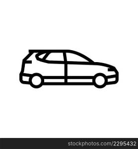 car transport line icon vector. car transport sign. isolated contour symbol black illustration. car transport line icon vector illustration