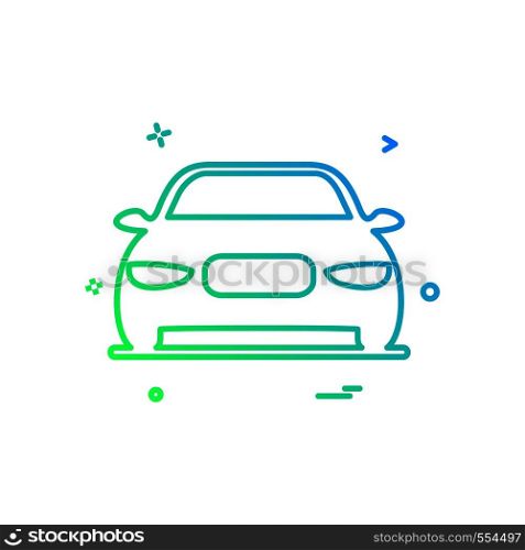 car transport van icon design vector