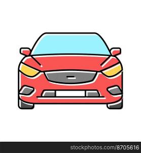 car transport vehicle color icon vector. car transport vehicle sign. isolated symbol illustration. car transport vehicle color icon vector illustration