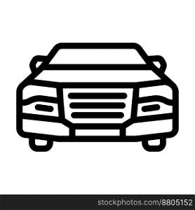 car transport vehicle line icon vector. car transport vehicle sign. isolated contour symbol black illustration. car transport vehicle line icon vector illustration