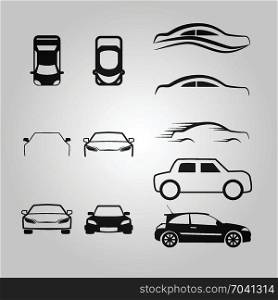 car transportation vehicle logo. car transportation vehicle logo vector