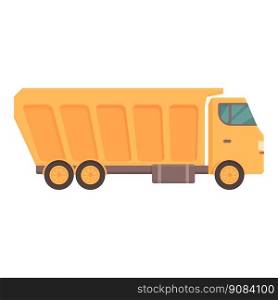 Car truck icon cartoon vector. Tipper dumper. Machine vehicle. Car truck icon cartoon vector. Tipper dumper