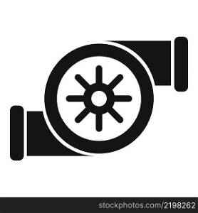 Car turbo icon simple vector. Engine charger. Motor turbine. Car turbo icon simple vector. Engine charger