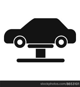 Car up stand icon simple vector. Auto service. Machine part. Car up stand icon simple vector. Auto service