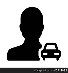 Car User, icon on isolated background