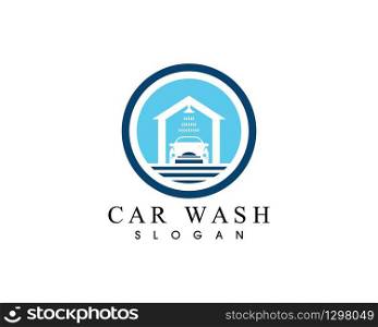 Car wash icon logo design vector template