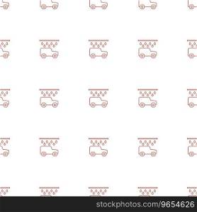Car wash icon pattern seamless white background Vector Image