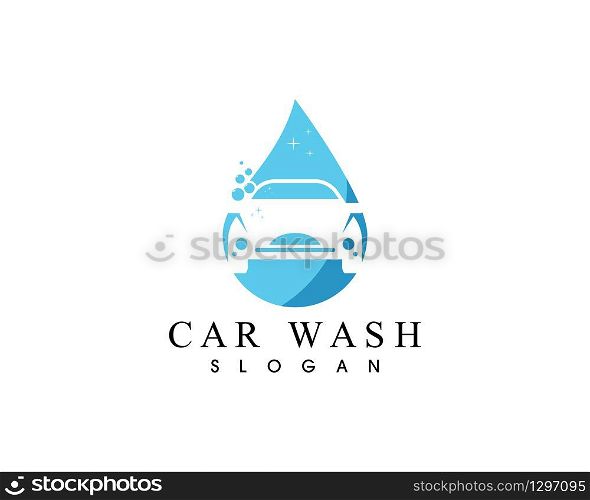 Car wash logo vector template