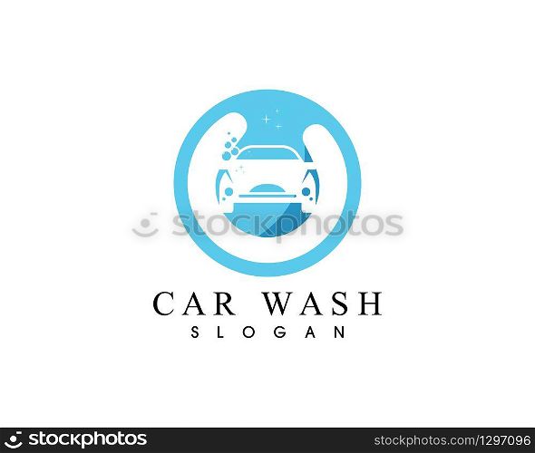 Car wash logo vector template