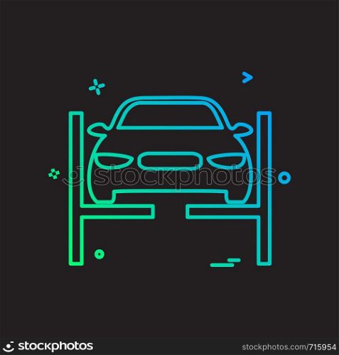 car washing van icon vector design