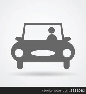 Car web icon vector illustration.