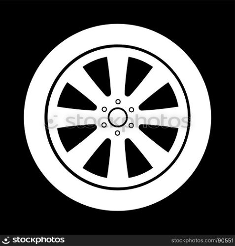 Car wheel it is icon .. Car wheel it is icon . Flat style .