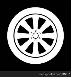 Car wheel it is icon .. Car wheel it is icon . Flat style .