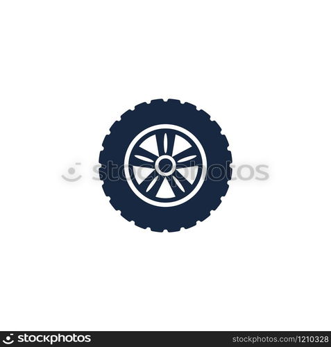 car wheel vector icon design template