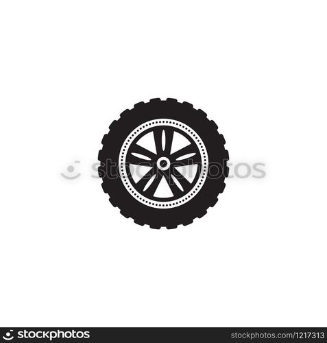 car wheel vector icon design template