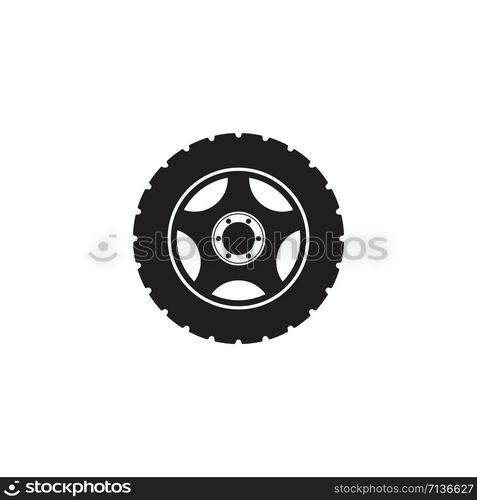 car wheel vector icon design template