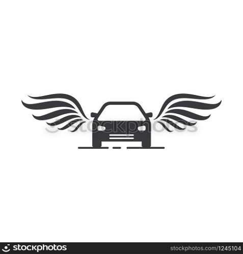 car wings icon vector illustration design template