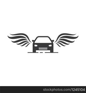 car wings icon vector illustration design template
