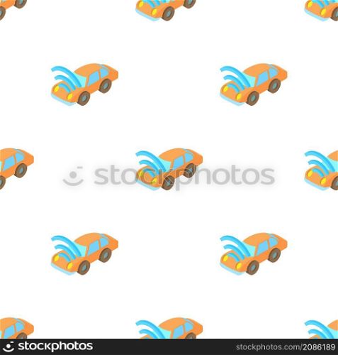 Car with Wi Fi pattern seamless background texture repeat wallpaper geometric vector. Car with Wi Fi pattern seamless vector