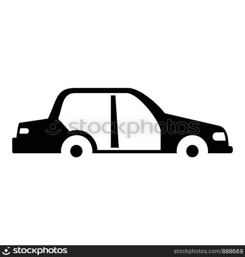 Car without some parts icon. Simple illustration of car without some parts vector icon for web design isolated on white background. Car without some parts icon, simple style