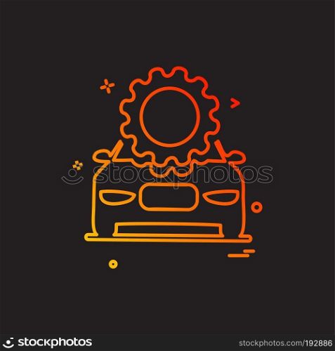 Car Workshop icon design vector 