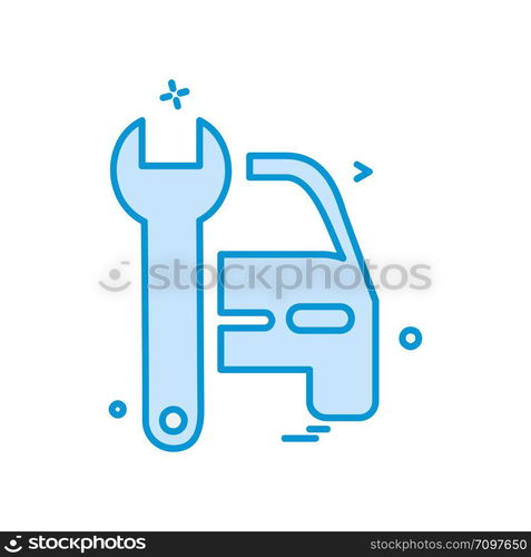 Car workshop icon design vector