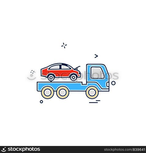 Car Workshop icon design vector