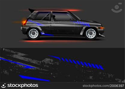 Car wrap decal design concept. Abstract grunge background for wrap vehicles, race cars, cargo vans, pickup trucks and livery.