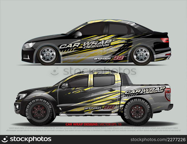 Car Wrap design for vehicle livery 