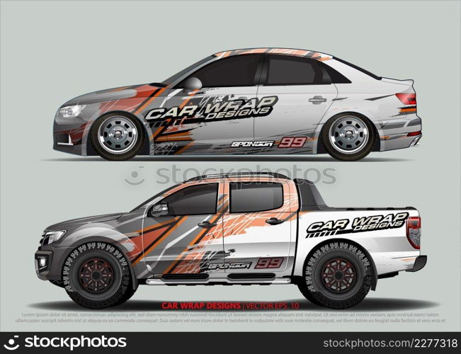 Car Wrap design for vehicle livery 