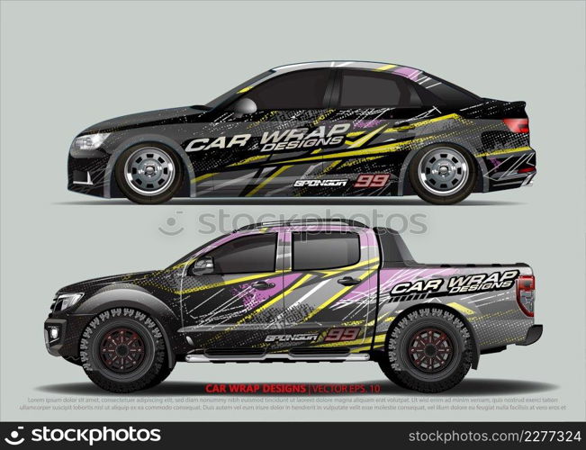 Car Wrap design for vehicle livery 