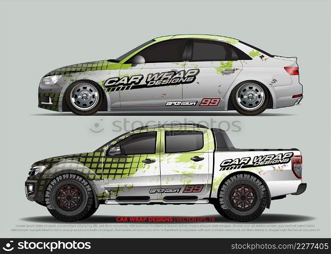 Car Wrap design for vehicle livery 