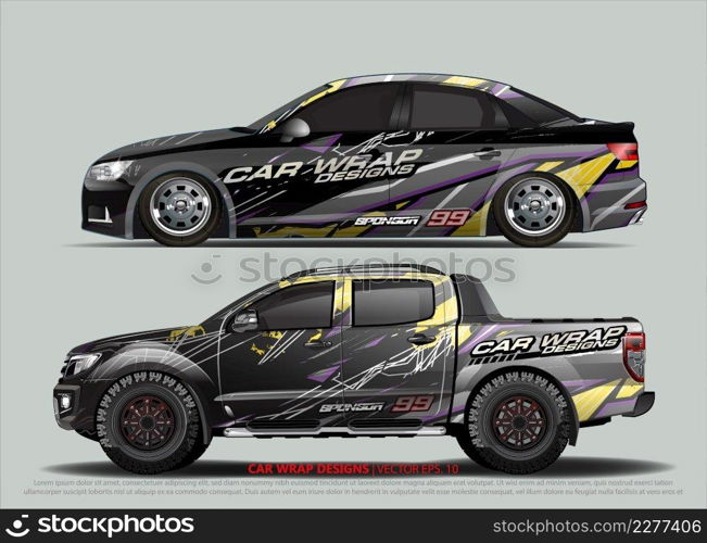 Car Wrap design for vehicle livery 