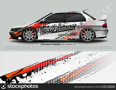 car wrap design. simple lines with abstract background vector concept for vehicle vinyl wrap and automotive decal livery