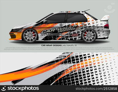 car wrap design. simple lines with abstract background vector concept for vehicle vinyl wrap and automotive decal livery