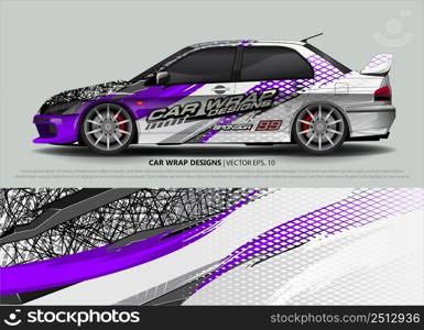 car wrap design. simple lines with abstract background vector concept for vehicle vinyl wrap and automotive decal livery